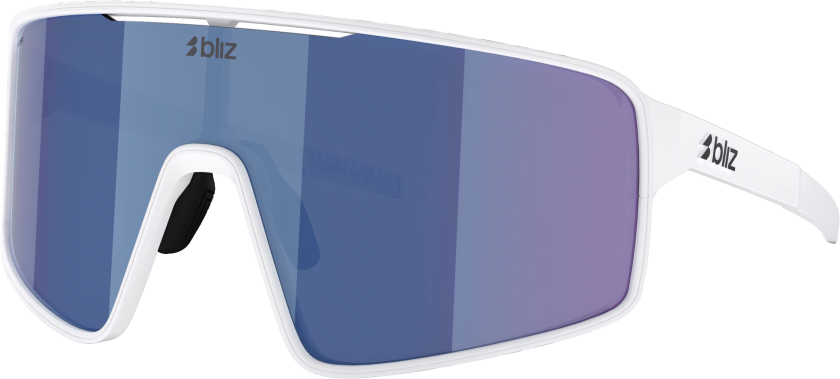 P001 Matte White/Grey Blue Mirror