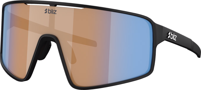 P001 Matte Black/Coral Orange Mirror Blue