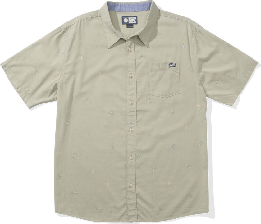 Men's Small Kine Short Sleeve Button Up Sage