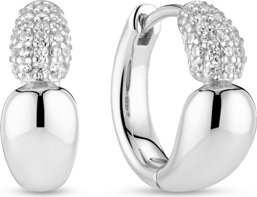 Goccia Creolo Piccolo sterlingsølv Øredobber Med Zirconia