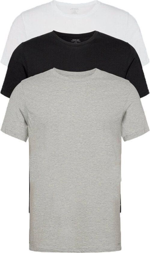 Slim Short Sleeve Crew Necks 3-Pack Str. M