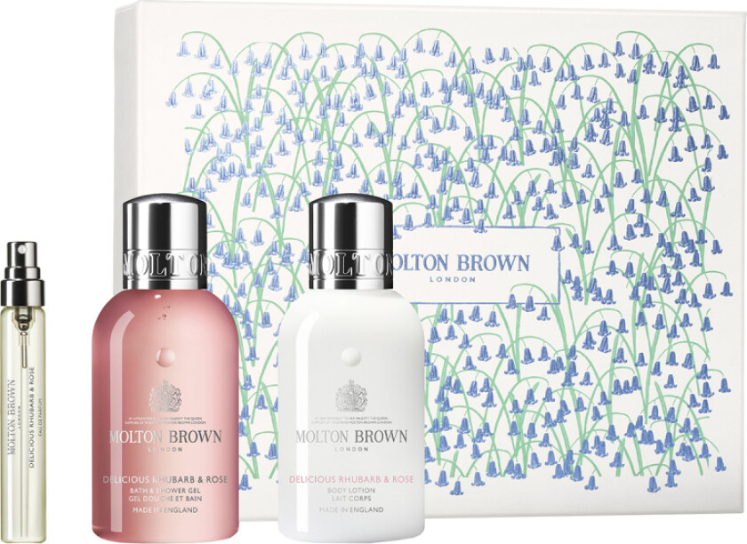 Gift Set Delicious Rhubarb And Rose Travel Gift Set (207,5 ml)