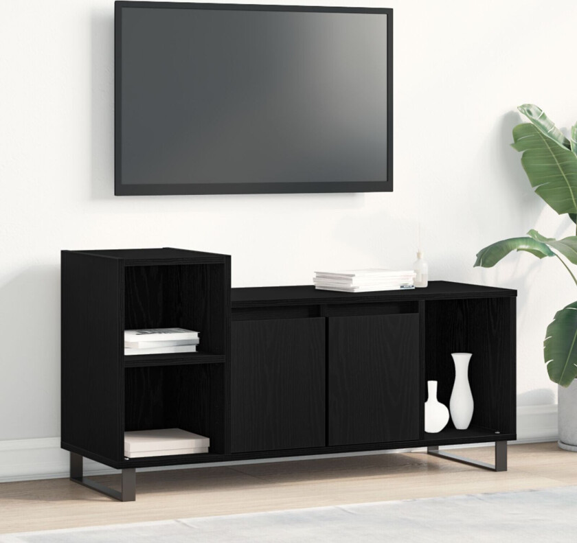 TV-skap Svart eik Konstruert tre Standard Moderne TV-stativ