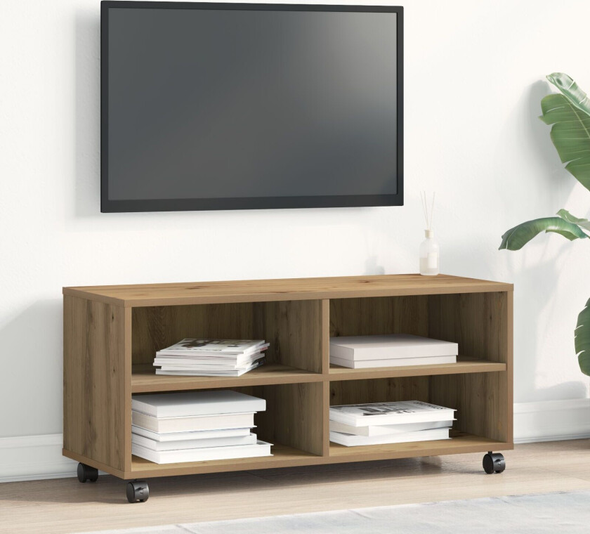 TV-kabinett Håndlaget eik Konstruert tre Medium