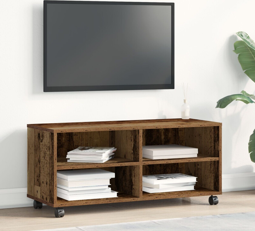 TV-skjenk Gamle tre Konstruert tre Medium TV-bord Rektangulær