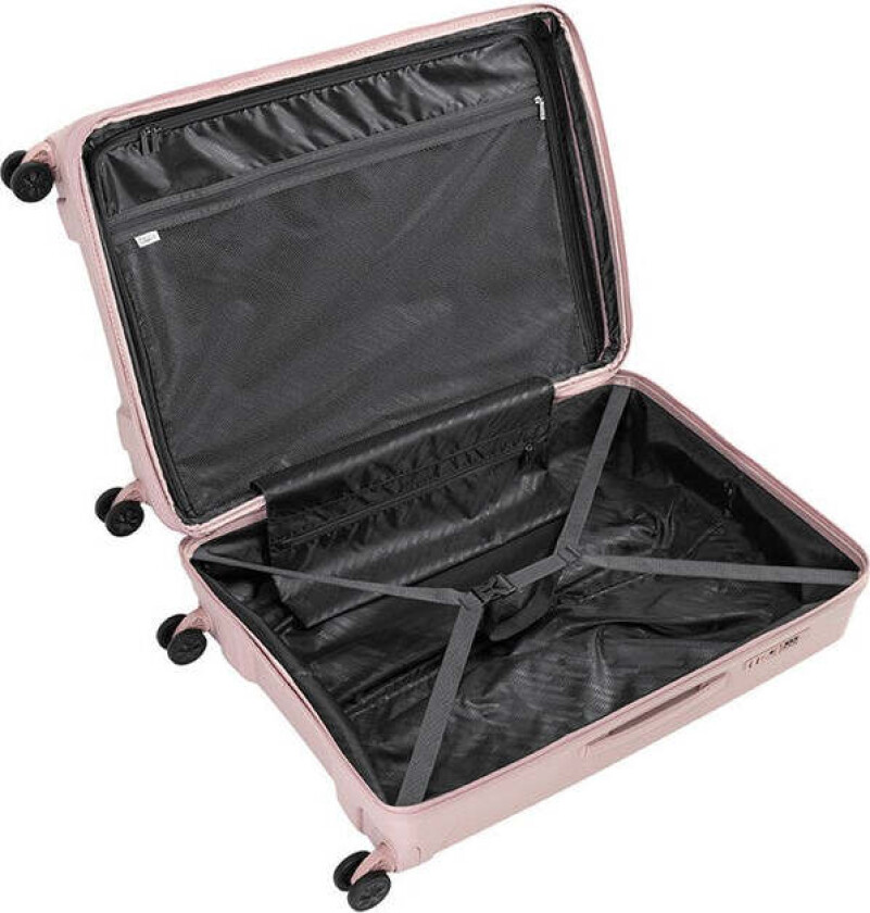 Anthem koffertsett med harde utvidbare trillekofferter 55+66+75 NebulaPINK