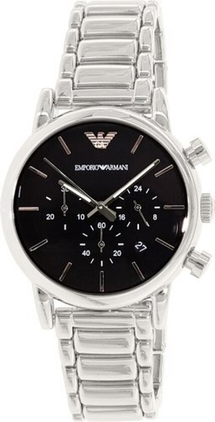 Herreklokke AR1853 Dress Sort/Stål Ø40 mm