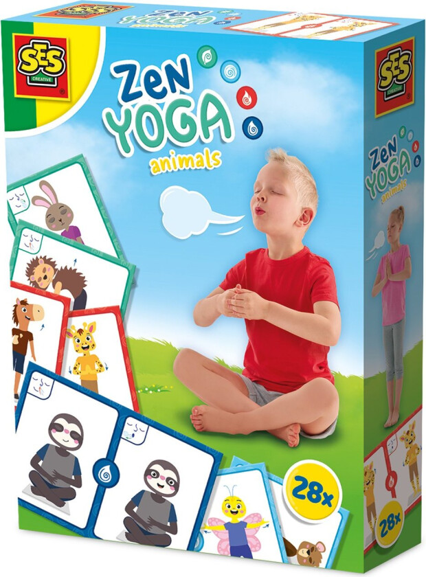 Zen Yoga Dyr Kortspill - (S02407)