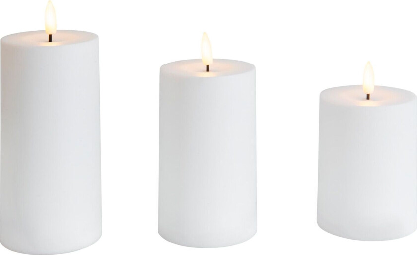 LED-telys Airam Saraby, 3 stk, Kun telys