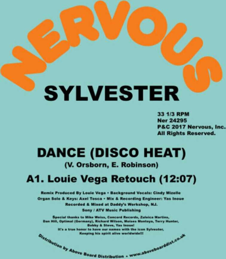 Sylvester Dance (disco Heat) (louie Vega Remixes) LP/Vinyl