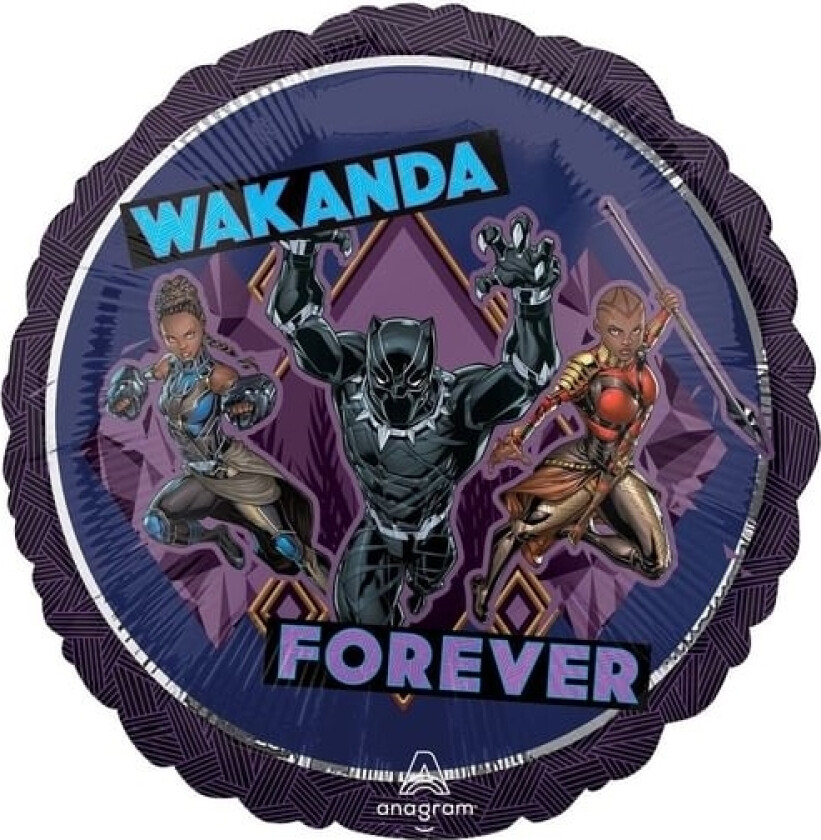Black Panther Folieballon, 43 Cm