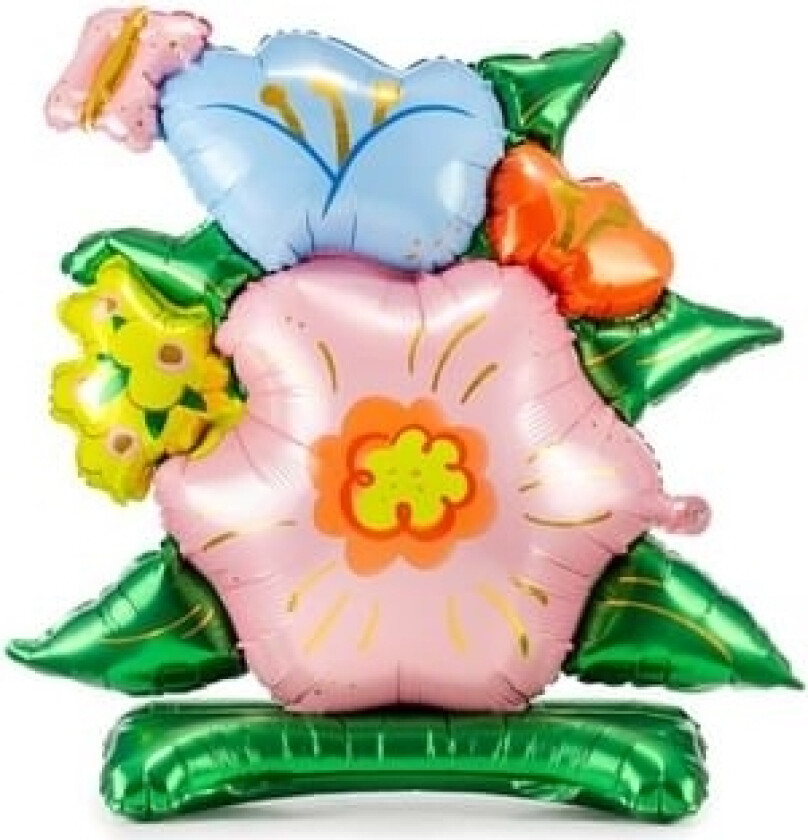 Folieballon Stående Blomsterbuket
