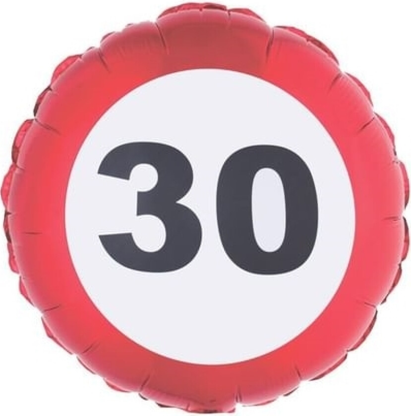 Folieballongtrafikk Skilt 30