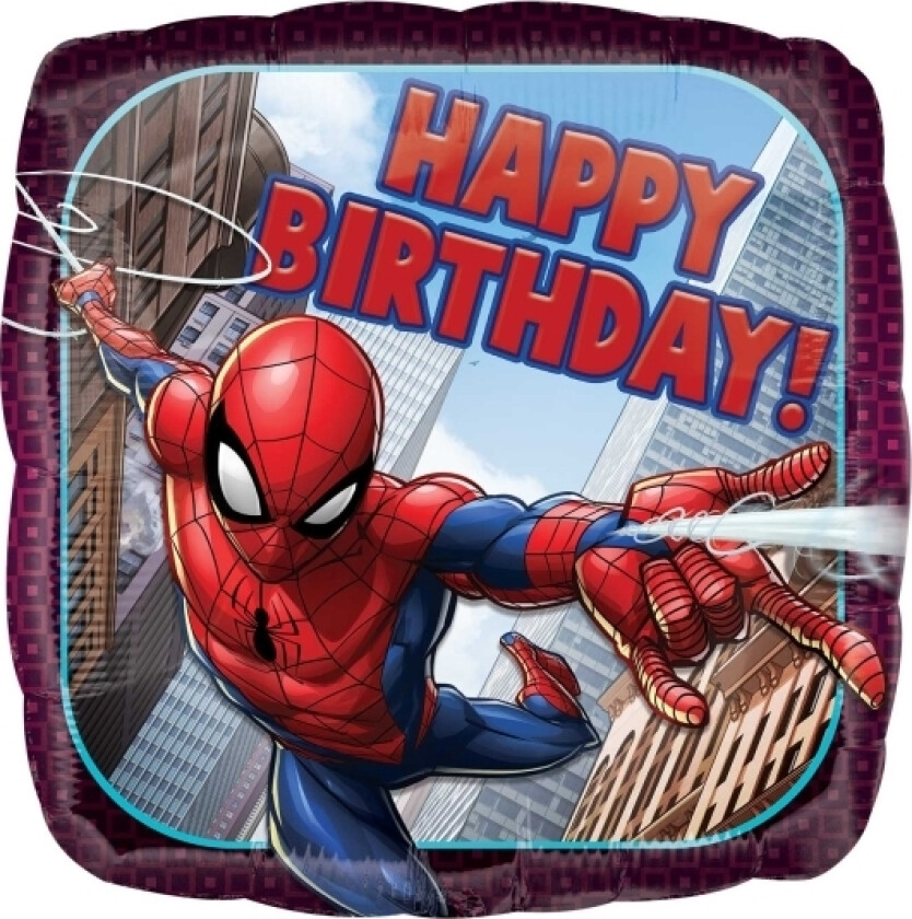 Spiderman Happy Birthday Folieballon, 43 Cm