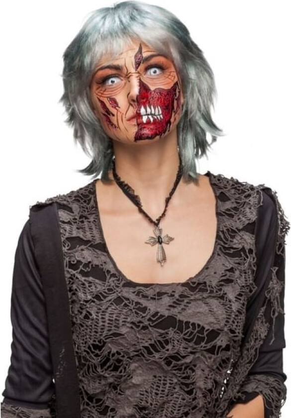 Grå Zombie Paryk