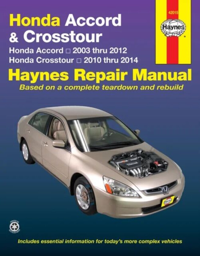 Honda Accord (2003-2012) & Crosstour (2010-2014) Haynes Repair Manual (USA) av Haynes Publishing