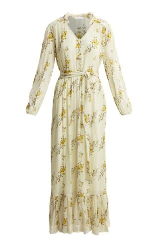 Atina Dress - Yellow Ornament S