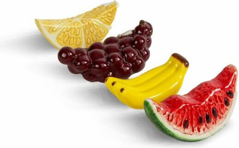 Fruits spisepinneholder 4-pk