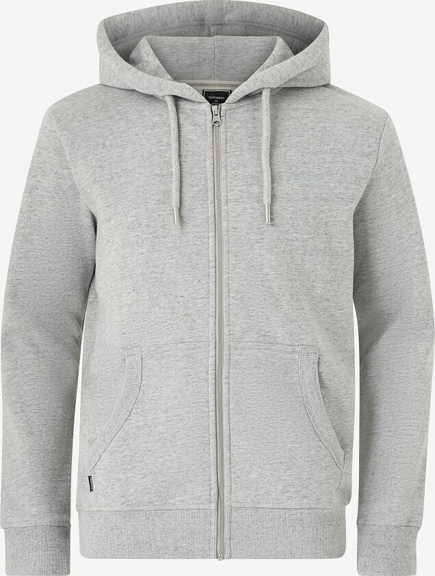 Hettegenser Vintage Logo Emb Ziphood - Grå