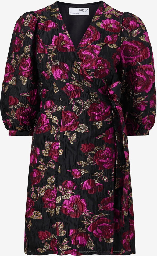 Omslagskjole slfIvanka-Siv 2/4 Short Dress - Svart