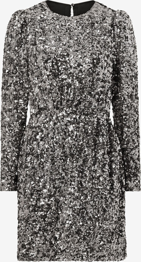 Plajettkjole slfColyn LS Short Sequins Dress - Sølv