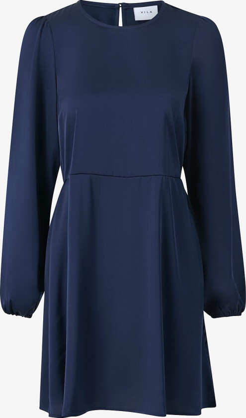Kjole viLavanna L/S Short Dress - Blå