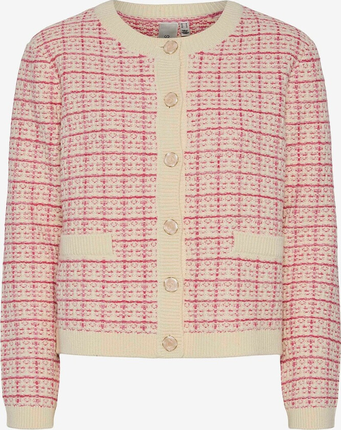Kardigan yasLivia LS Short Knit Cardigan - Grå