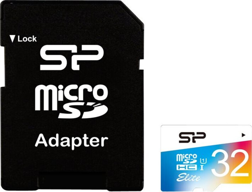 Elite - Flashminnekort (Sd-Adapter Inkludert) - 32 Gb - Class 10 - Microsdhc Uhs-I