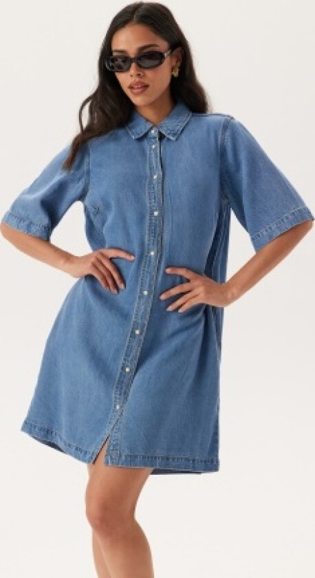 Objframe 2/4 RE DENIM DRESS R Light Blue Denim XL