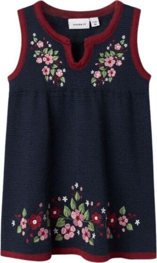 Bilde av Name It - Festdrakt / Bunad til Baby Strikket Kjole Dark Sapphir