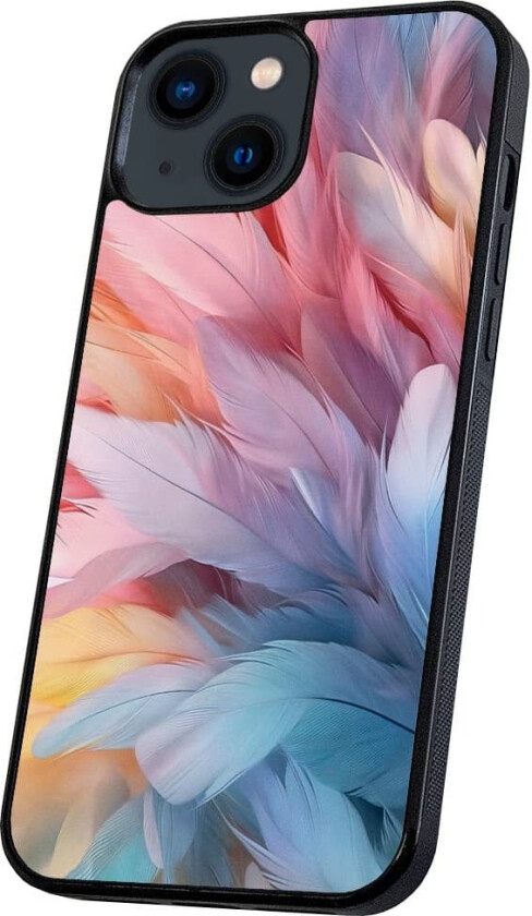 iPhone 14/15 Plus - Deksel/Mobildeksel Feathers