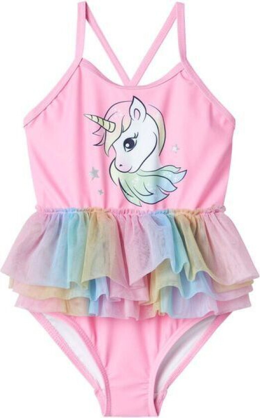 Name It Nmfzilla badedrakt til småbarn, Pink Frosting