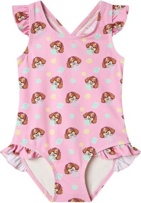 Name It Nmfmaria Paw Patrol badedrakt, Pink Frosting
