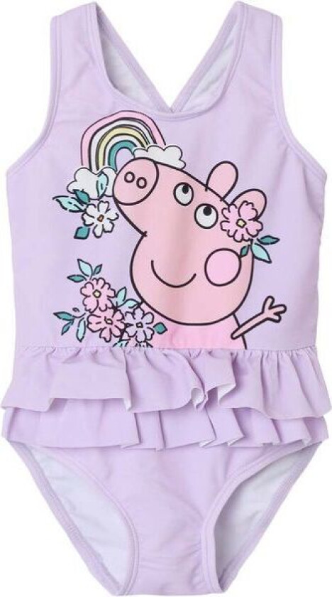 Name It Nmfmiri Peppa badedrakt til småbarn, Orchid Bloom