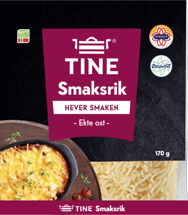 Ekte Revet Ost Smaksrik 170g