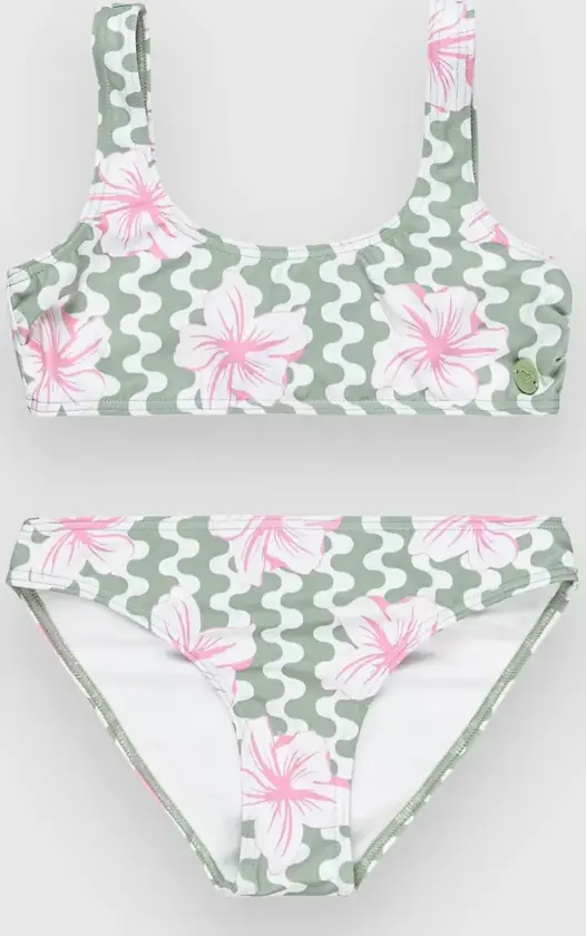 Party Waves Kids Bikini grønn