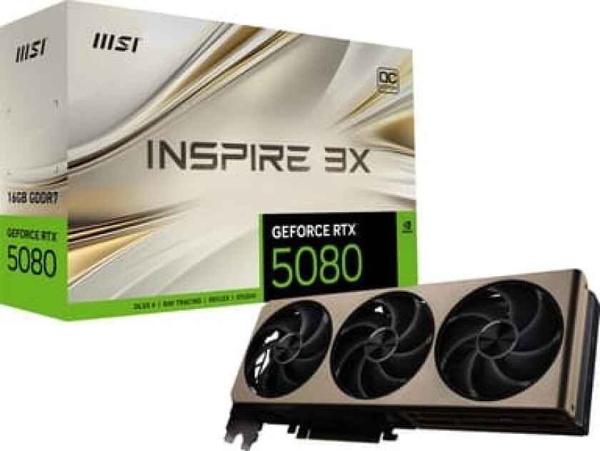 GeForce RTX 5080 16G INSPIRE 3X OC grafikkort