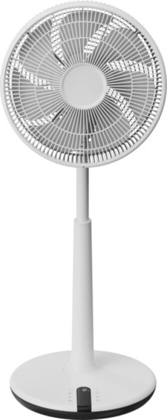 Gulvvifte m/fjernkontroll 30w Hvit