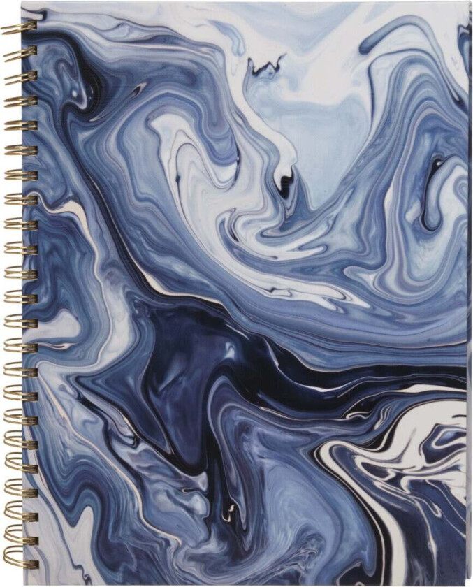 Notatbok A4 m/ gullspiral Lilla Lumia