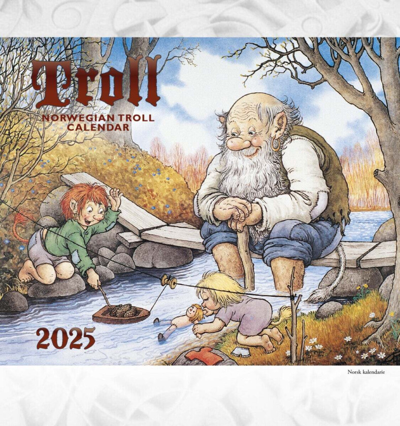 Troll postkortkalender 2025