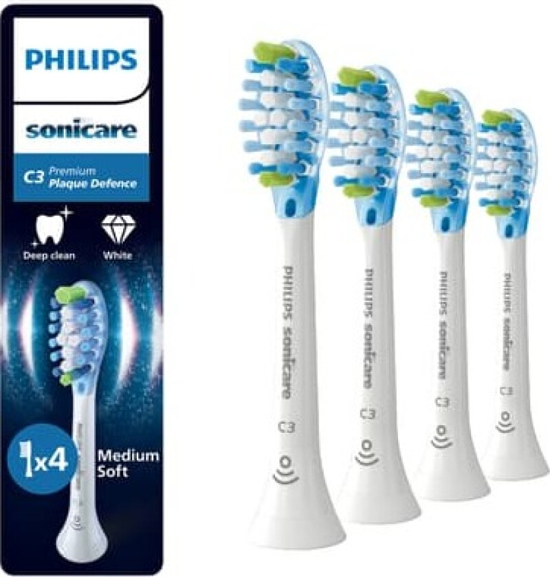 Sonicare C3 premium tannbørstehode HX9044/87 (hvit)
