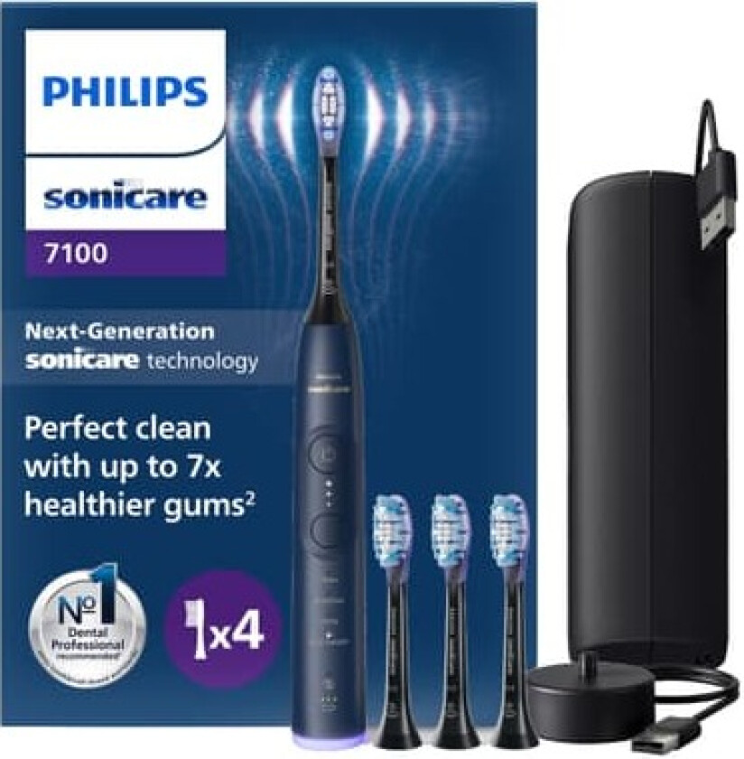 Sonicare Series 7100 elektrisk tannbørste HX7423/08 (Navy Blue)