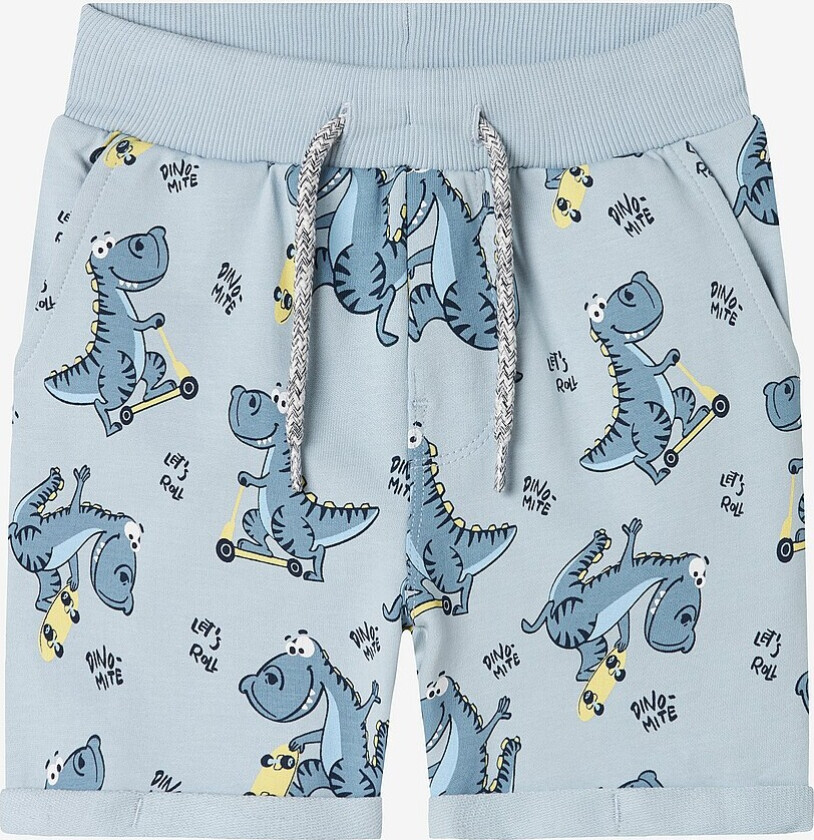 Sweatshorts nmmVermo Aop Long Swe Shorts Unb - Blå