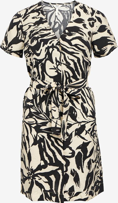 Kjole objKarina S/S RE Short Dress - Grå