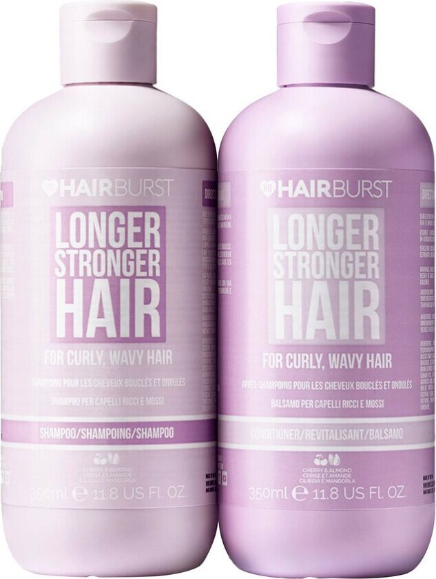 Longer Stronger Hair Shampoo & Conditoner For Curly, Wa
