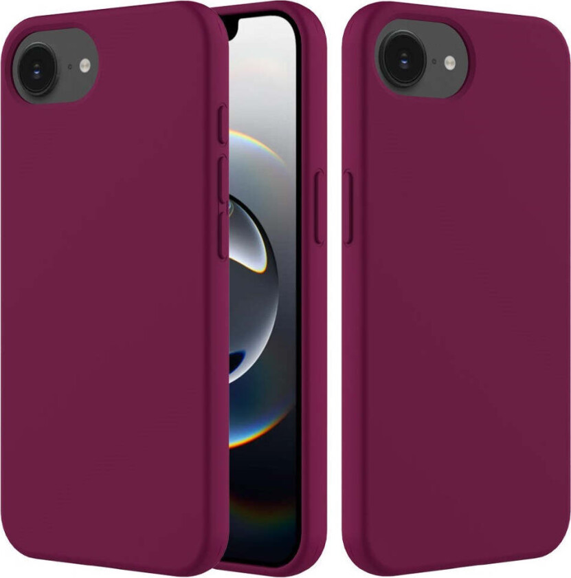 iPhone 16e Fôret Silikon Deksel - Vinrød