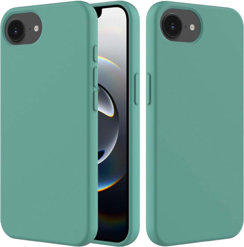 iPhone 16e Fôret Silikon Deksel - Mørk Grønn