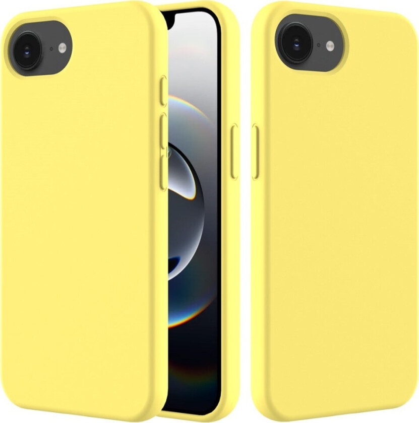 iPhone 16e Fôret Silikon Deksel - Gul