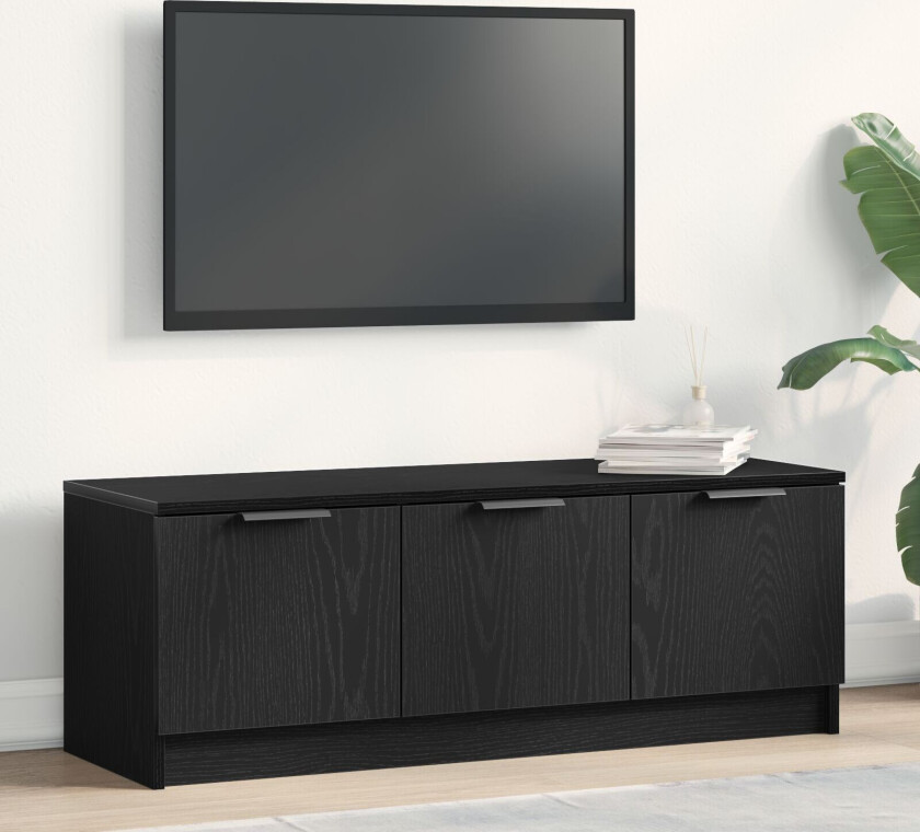 TV-skap Svart eik Konstruert tre Moderat Moderne TV-stativ