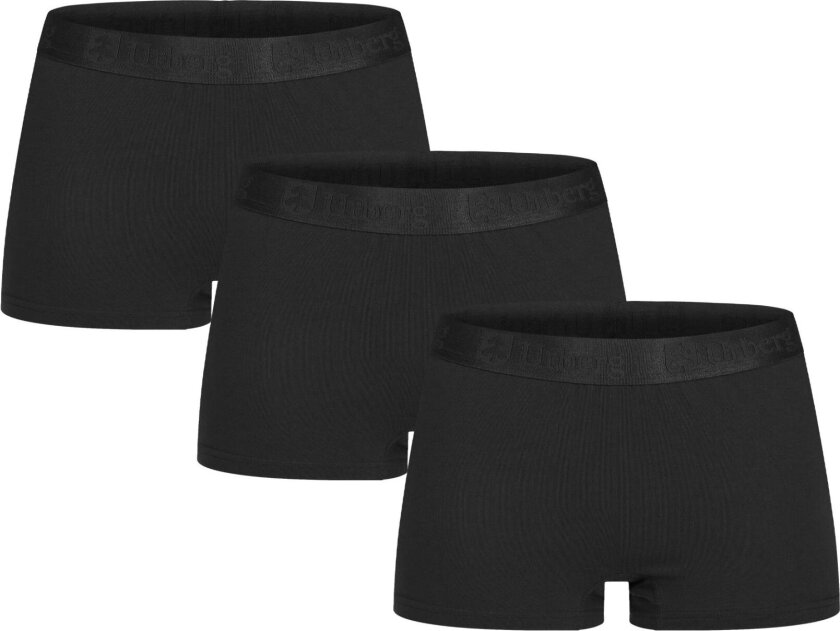 Bamboo Boxers 3-pack Wmn Black Beauty S